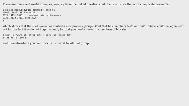 Unix & Linux: linux process group example (2 Solutions!!) смотреть онлайн