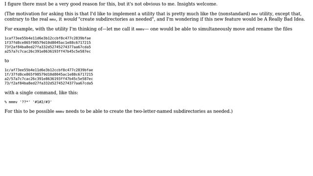 Unix & Linux: On why touch, mv, etc., won't create subdirectories "as needed" смотреть онлайн