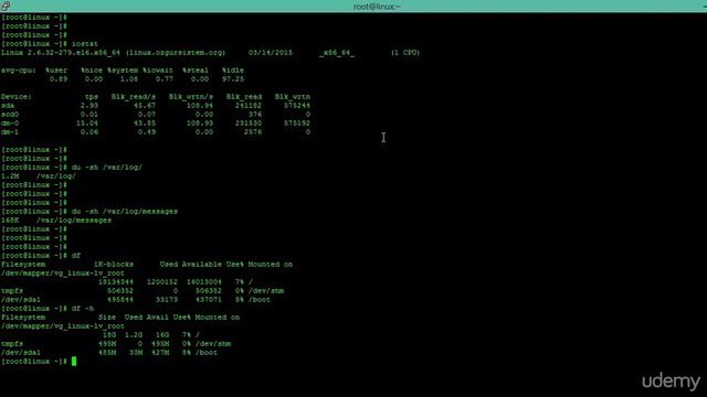 Centos Temel Komutlar (iostat du, stat, uname ,df, blkid) смотреть онлайн