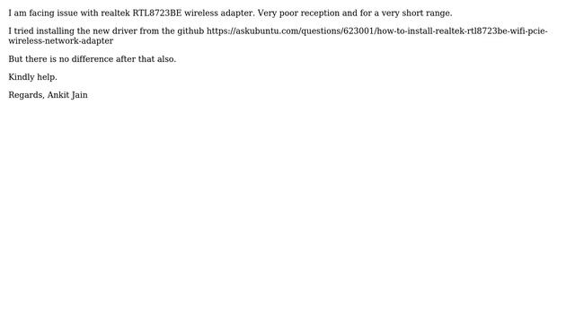 Ubuntu: Facing issues with Realtek RTL8723BE wireless adapter смотреть онлайн