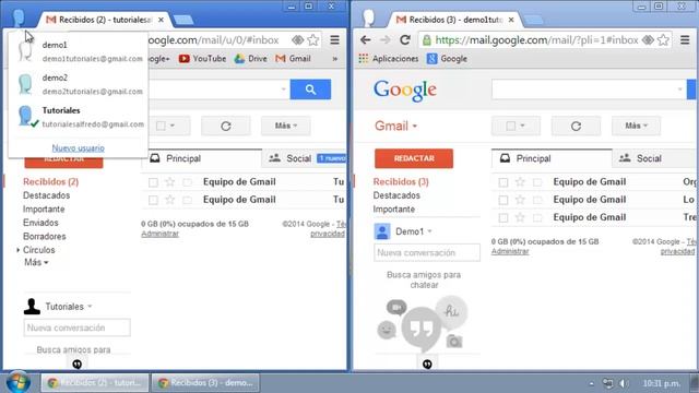 Google Chrome - Multiples usuarios [Agregar-Editar-Borrar] смотреть онлайн