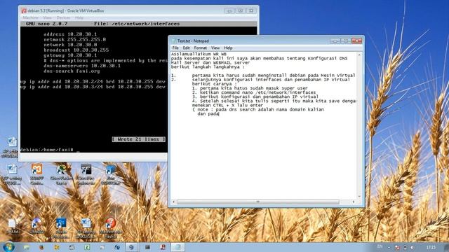 Konfigurasi DNS, MAIL dan WEBMAIL SERVER pada Debian 5.3 Step 1 смотреть онлайн