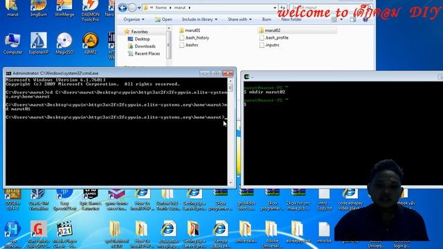 คำสั่ง DOS VS คำสั่ง UNIX การจัดการไดเร็คทอรี смотреть онлайн