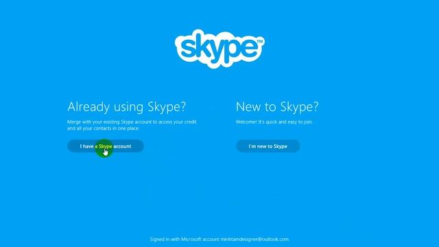 Change account skype on window 8, 8.1 смотреть онлайн