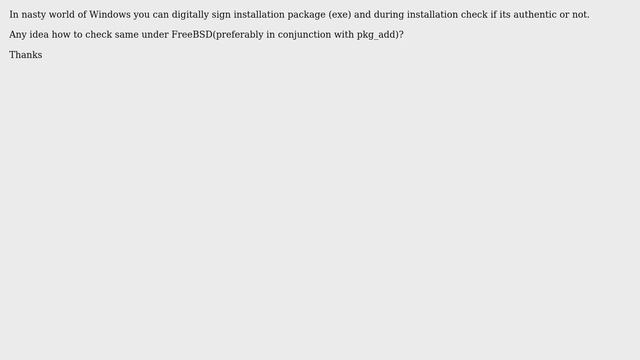 DevOps & SysAdmins: Digitally signed FreeBSD package смотреть онлайн