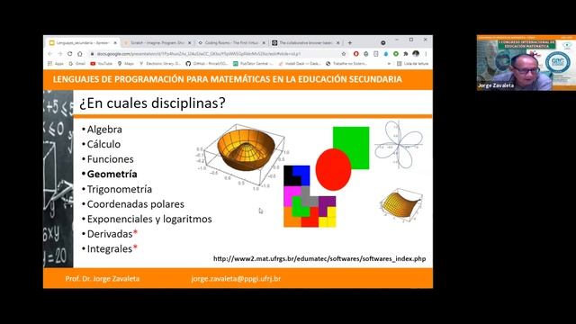 Jorge Zavaleta tema: "Lenguaje de programación para matemáticas en la educación secundaria" смотреть онлайн