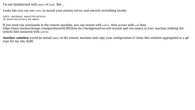 Unix & Linux: Can I bridge "backwards" from an ssh connection to my local emacs-server? смотреть онлайн