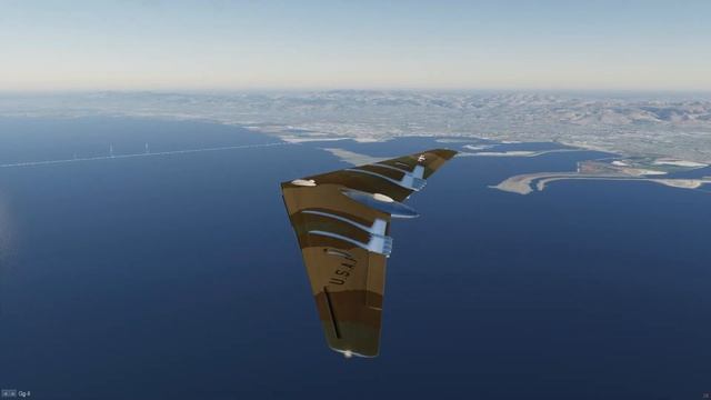 FlightGear 2020.4.0 sur Linux Mageia, Northrop XP35 KNUQ 2023 12 17 14 45 18 смотреть онлайн
