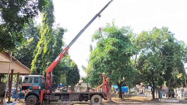 ASSEMBLY up grade BOOM CRANE UNIC V turbo 500 satisfactory results reach 16 meters high смотреть онлайн