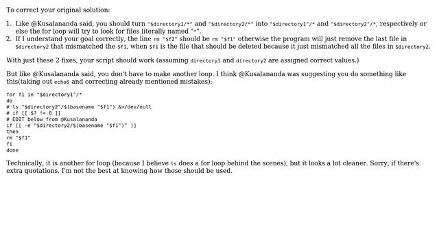 Unix & Linux: Comparing 2 base filenames in separate directories in bash script (3 Solutions!!) смотреть онлайн