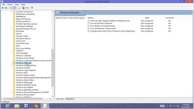 QS_98-Disabling Windows 8 Defender as Default (No Active AV) смотреть онлайн
