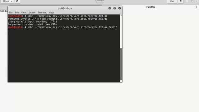 password cracking with john and hash ID смотреть онлайн