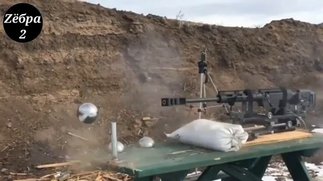 Огромный шарик от подшипника против .50 BMG | Перевод Zёбры 2 смотреть онлайн