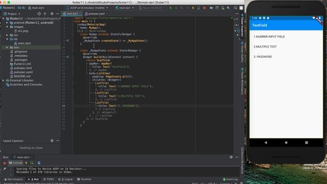 How to make Text Field Widgets | dart | Password смотреть онлайн