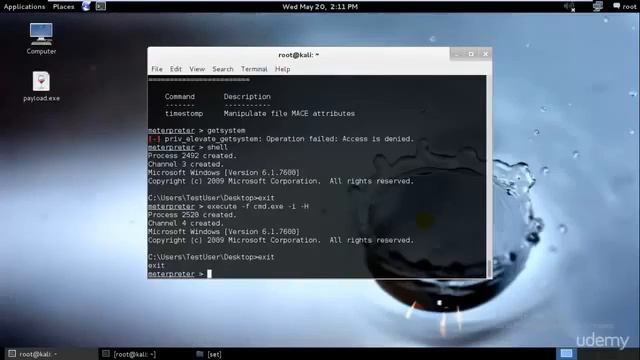 Lesson 53 _ Meterpreter Backdoor.mp4 смотреть онлайн