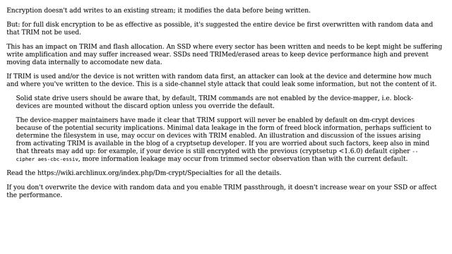 Linux Debian install on SSD with LUKS full disk encryption - Will adding home directory... смотреть онлайн