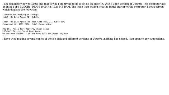 Trouble installing Ubuntu onto an older intel Pentium 4 machine смотреть онлайн