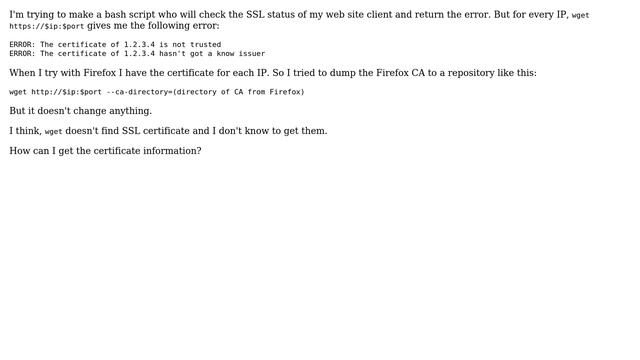 Unix & Linux: SSL no certificate смотреть онлайн