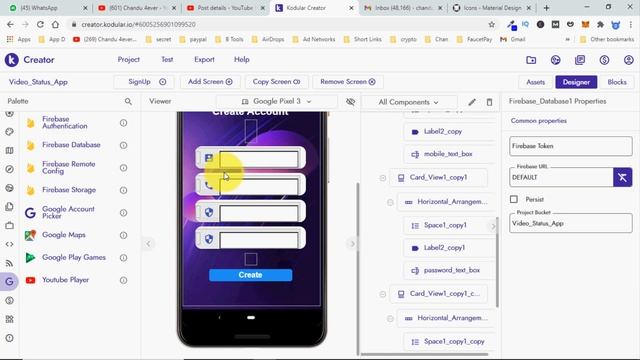 [Telugu] How to make Video Status App In Kodular | Registration Screen | Android App Development смотреть онлайн