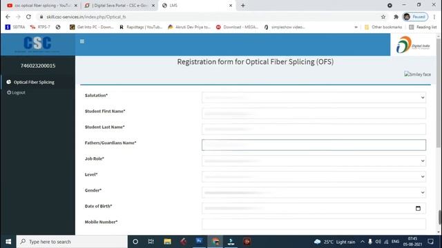 CSC Optical Fiber Splicer Course Kya Hai | Csc Optical Fiber Splicer Course Registration Process | смотреть онлайн