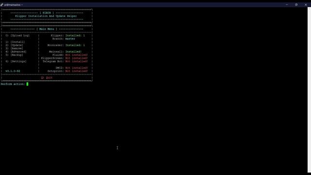 Installare Klipper, Mainsail E KIAUH!