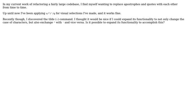 Unix & Linux: Expanding functionality of case switching commands in Vim смотреть онлайн