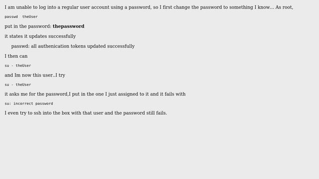 Incorrect password for Linux user even after changing it (2 Solutions!!) смотреть онлайн