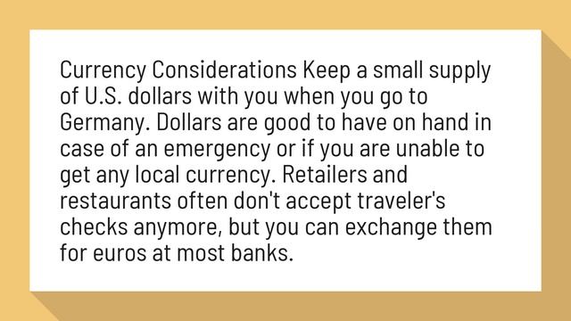 Can you use US dollars in Germany? смотреть онлайн