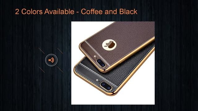 MASKELENA Embossed Leather Back Case Cover for iPhone 7 Plus Black Coffee смотреть онлайн