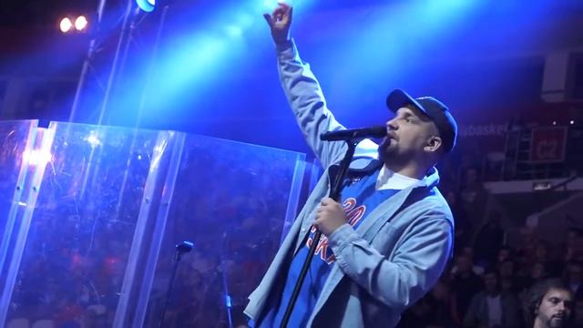 Баста выступил перед игрой ЦСКА Vs  Барса  Basta At CSKA  Pre Game Show