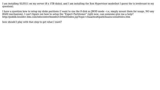 DevOps & SysAdmins: Multiple Disks during Suse Linux Enterprise Server 11 installation смотреть онлайн