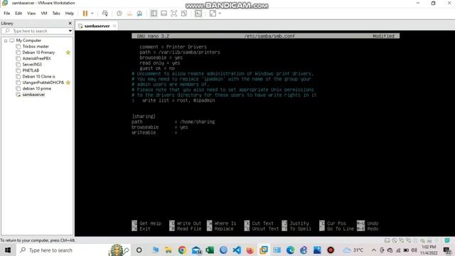 Tutorial Installasi & Konfigurasi FTP Server Di debian 10 menggunakan Samba. TKJ смотреть онлайн