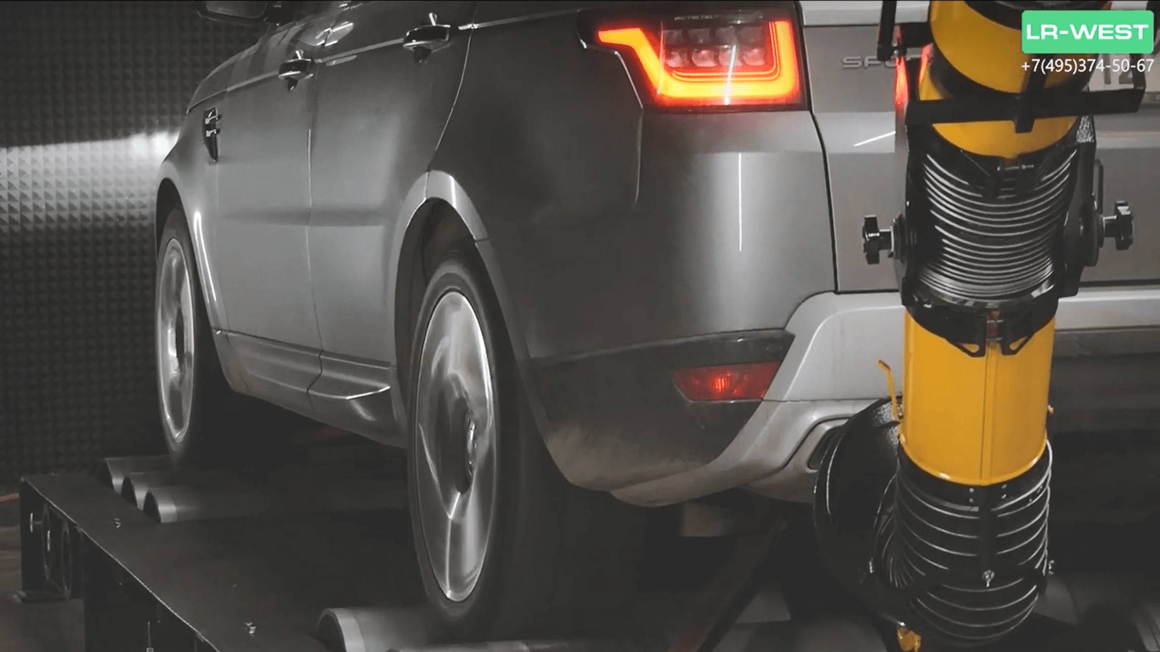 Чип-Тюнинг Рендж Ровер Спорт 3.0 TDV6. Замер мощности на стенде. Разгон 0-100 км/ч. смотреть онлайн