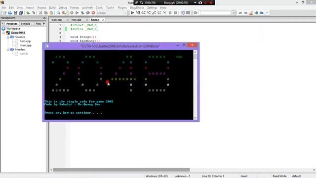 [SHOW] Game 2048 for windows with c/c++ language смотреть онлайн