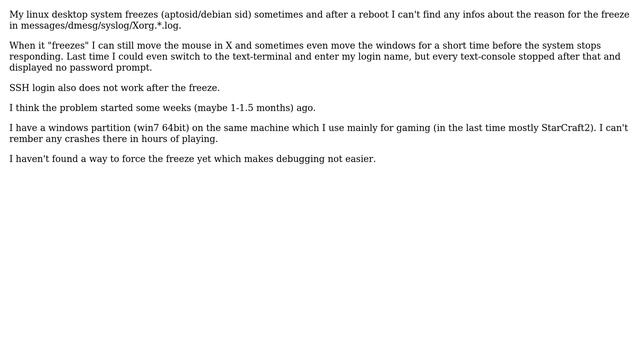 Unix & Linux: System freezes. Can't find anything in the logs (2 Solutions!!) смотреть онлайн