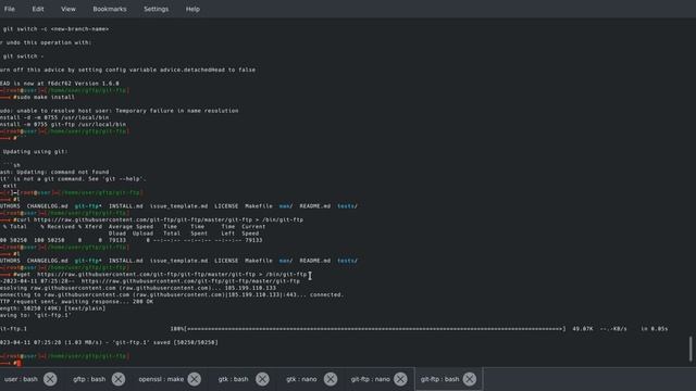 GFTP Linux install & use смотреть онлайн