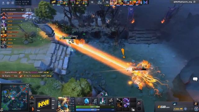 NIGMA vs NAVI — Another MIRACLE Anti Mage Game with Beautiful Combo смотреть онлайн