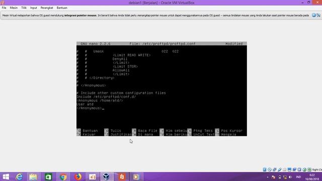 Instalasi ftp server debian whezzy (PART II) смотреть онлайн