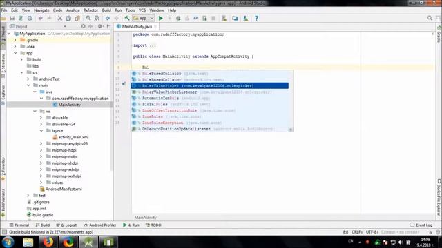 Using Android Ruler Picker library in Android Studio смотреть онлайн