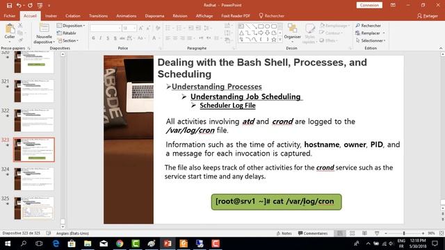 167- RHCSA Linux : Module 4 : Introducing the BASH Shell | Scheduler Log File смотреть онлайн