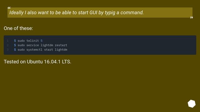 Boot Ubuntu 16.04 into command line / do not start GUI смотреть онлайн