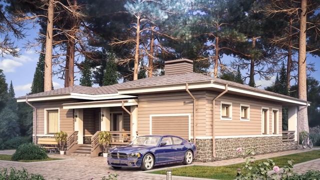 Дом из бруса. | House Made Of Timber.