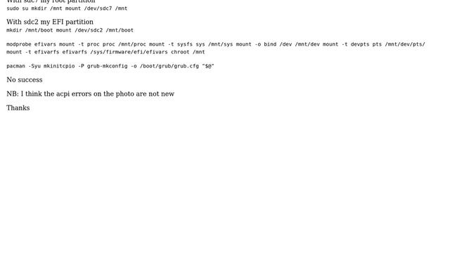 Unix & Linux: Arch: root partition not found at boot смотреть онлайн