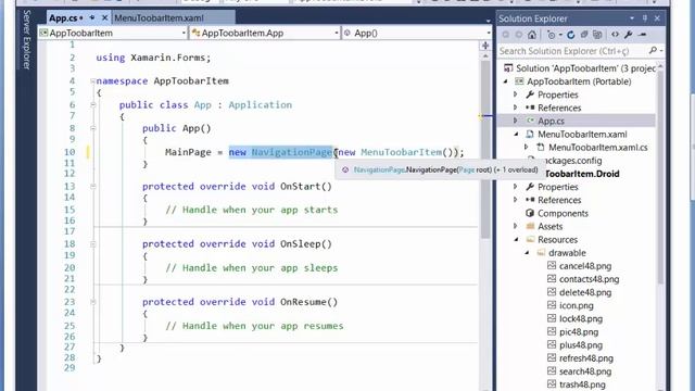 Xamarin Forms - ToobarItem - Criando menus смотреть онлайн