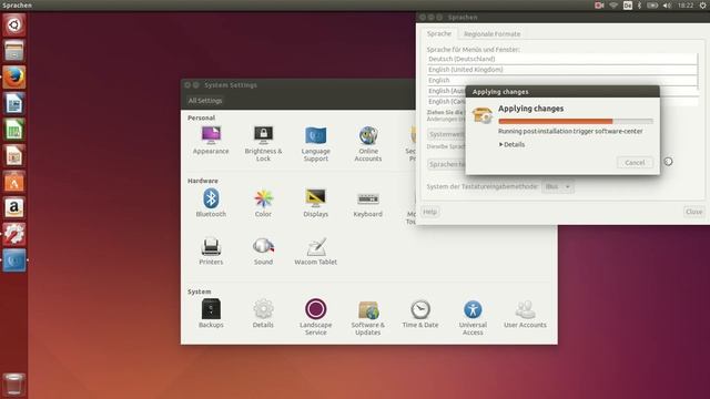 Ubuntu 14: Sprachdateien Deutsch nachrüsten смотреть онлайн