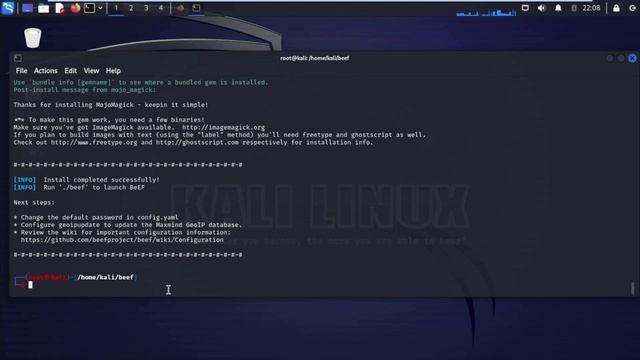 how to install beef framework in kali linux смотреть онлайн