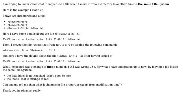 Unix & Linux: Moving a file inside the same File System смотреть онлайн