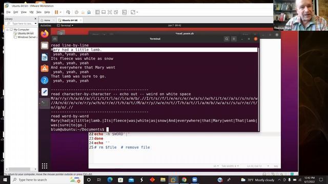 Bash Script that reads a file three ways: line-by-line, word-by-word, and character-by-character смотреть онлайн