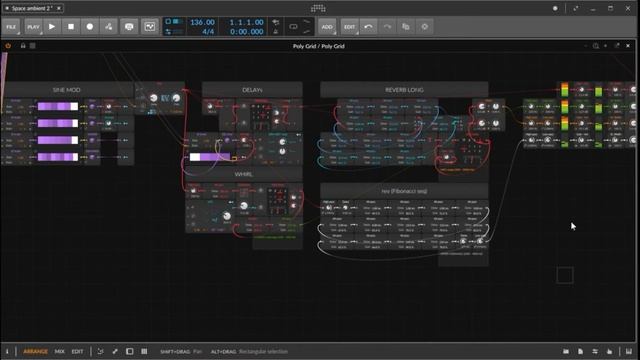 Generative Space Ambient|Drone Jam in Bitwig смотреть онлайн