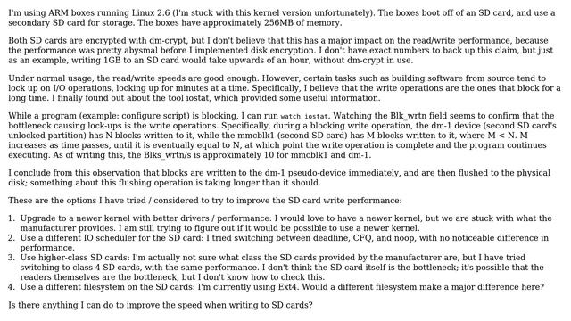 Unix & Linux: Improve SD Card Write Speed смотреть онлайн